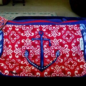 NWT Paul Brent crossbody bag with an anchor design Red white and blue